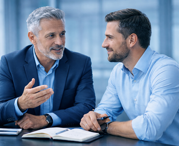 Dirigeants en discussion