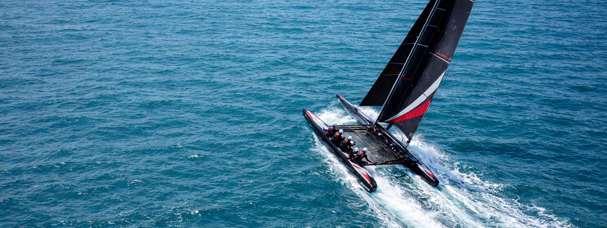 Voilier en compétition